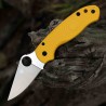 Couteau Spyderco Para 3 Salt Yellow Lame Acier CPM MagnaCut Manche FRN Compression Lock Made USA SC223PYL - Livraison Gratuite