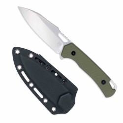 Couteau CobraTec Wolverine OD Green Lame Acier D2 Manche G-10 Etui Kydex CBTFBWLOD - Livraison Gratuite