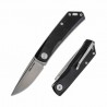 Couteau Real Steel Luna Lite Black Lame Acier D2 Manche G10 Slipjoint Clip RS7031 - Livraison Gratuite