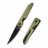 Couteau Kizer Shot Green Lame Acier 154CM Manche Aluminium Liner Lock Clip KIV3677C2 - Livraison Gratuite