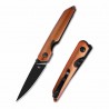 Couteau Kizer Shot Copper Lame Acier 154CM Manche Aluminium Liner Lock Clip KIV3677C1 - Livraison Gratuite