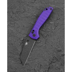 Couteau Bestech Liger Purple Lame Acier D2 Blackwash Manche G10 IKBS Crossbar Lock BTKG61E - Livraison Gratuite