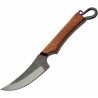 Couteau Skinner Forged Pitch Lame Forgée Acier 1045 Manche Bois Etui Cuir PA4459 - Livraison Gratuite