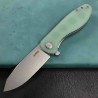 Couteau Kubey Master Chief Outdoor Jade Lame Acier AUS-10 Manche G10 IKBS Linerlock Clip KUB358C - Livraison Gratuite