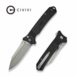 Couteau Pliant CIVIVI Neurohaptic Black Manche G10 Lame Acier Nitro-V IKBS Button Lock Clip CIVC230802 - Livraison Gratuite