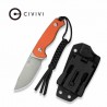 Couteau CIVIVI Timberbark Orange Manche G10 Lame Acier 14C28N Etui Kydex CIVC230942 - Livraison Gratuite