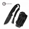 Couteau CIVIVI Timberbark Black Manche G10 Lame Acier 14C28N Etui Kydex CIVC230941 - Livraison Gratuite