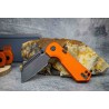 Couteau Vosteed Hedgehog Orange Lame Acier S35VN Manche Alu Top Liner Lock Clip VOSA1305 - Livraison Gratuite