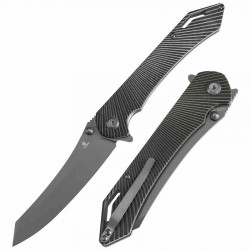 Couteau Tenable Colibri Tech Black & Green Manche G10 Lame Acier Nitro V Linerlock Clip T1060A2 - Livraison Gratuite