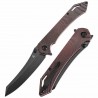 Couteau Tenable Colibri Tech Black & Red Manche G10 Lame Acier Nitro V Linerlock Clip T1060A1 - Livraison Gratuite