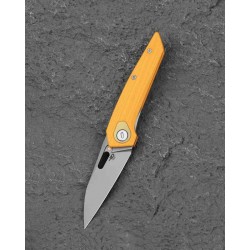 Couteau Bestech VK-VOID Yellow Lame Acier MagnaCut Manche G10 IKBS Liner Lock Clip BTKG63A - Livraison Gratuite