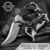 Couteau Gil Hibben Recurve Karambit Lame Acier 7Cr17 Manche G10 IKBS Liner Lock Clip GH5136 - Livraison Gratuite