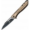 Couteau MTECH USA Linerlock A/O Tan Lame Acier Inox Manche Aluminium MTA1204TN Livraison Gratuite