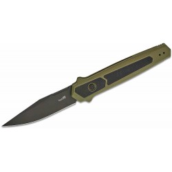 Couteau Pliant Auto Kershaw Launch 17 OLive Lame Acier CPM-MagnaCut Manche Alu Button Lock USA KS7951OLBLK - Livraison Gratuite