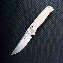 Couteau SRM 255L-GT White Lame Acier 10Cr15CoMoV Manche G10 Ambi-Lock IKBS SRM255LGT - Livraison Gratuite