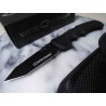 Couteau WithArmour Lame Tanto Acier 440C Manche Synthétique Noir Clip Lockback Etui Nylon WAR049BK - Livraison Gratuite