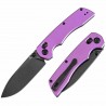 Couteau Pliant Tenable Kryo Purple Lame Acier 14C28N Manche Aluminium Cross-Bar Lock Clip T1001V2 - Livraison Gratuite