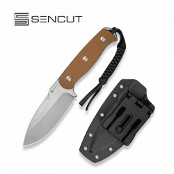 Couteau SENCUT Toxodon Brown Lame Acier 9Cr18MoV Manche G10 Etui Kydex S240363 - Livraison Gratuite