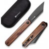 Couteau Sencut Bronte Front Wood Manche Cuibourtia Lame Acier 9Cr18MoV IKBS Linerlock Clip SA08E - Livraison Gratuite