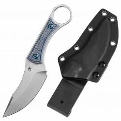 Couteau Kansept Niko Blue Frag Lame Acier D2 Manche Micarta Etui Kydex KG004A7 - Livraison Gratuite