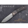 Couteau Maxace Beetle-S White Lame Drop Point Acier M390 Manche FCarbone Slip Joint MAXMBTS02 - Livraison Gratuite