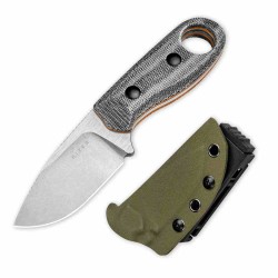 Couteau Kizer Beaver Black Lame Acier Nitro-V Manche Micarta Etui Kydex KI1078A2 - Livraison Gratuite