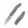 Couteau Pliant Real Steel Stella Manche Titane Lame Acier CPM S35VN Clip RS9051 - Livraison Gratuite