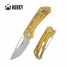 Couteau Kubey Thalia Ultem Lame Clip Point Acier 14C28N Manche Yellow Liner Lock IKBS Clip KUB331Q - Livraison Gratuite