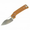 Couteau Pliant Reate PL-XE Tan Lame Drop Point Acier Nitro-V Manche G-10 Pivot Lock REA171 - Livraison Gratuite