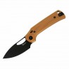 Couteau Pliant Reate PL-XE Tan Lame Drop Point Acier Nitro-V Manche G-10 Pivot Lock Clip REA172 - Livraison Gratuite