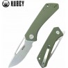 Couteau Pliant Kubey Thalia Green Lame Acier 14C28N Manche G-10 IKBS Liner Lock Clip KUB331M - Livraison Gratuite