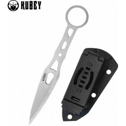 Couteau Kubey Kunai Lame Arrow Acier 14C28N Manche Acier Etui Kydex KUB401 - Livraison Gratuite