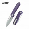 Couteau Kubey Royal Purple Manche G10 Lame Acier D2 IKBS Linerlock Clip KUB321U - Livraison Gratuite