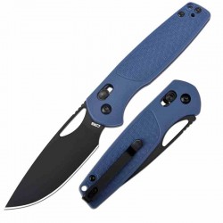 Couteau CJRB Acacia Blue Lame Acier AR-RPM9 Black Manche FRN Crossbar Lock IKBS Clip J1952BBU - Livraison Gratuite