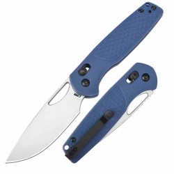 Couteau CJRB Acacia Blue Lame Acier AR-RPM9 Stonewash Manche FRN Crossbar Lock IKBS Clip J1952BU - Livraison Gratuite