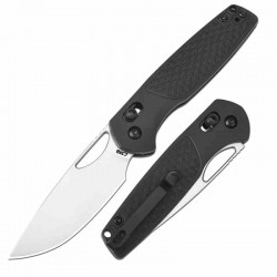 Couteau CJRB Acacia Black Lame Acier AR-RPM9 Stonewash Manche FRN Crossbar Lock IKBS Clip J1952BK - Livraison Gratuite