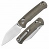 Couteau CJRB Hectare-Alt OD Green Lame Acier AR-SFII Manche Micarta Crossbar Lock Clip J1935AKODG - Livraison Gratuite