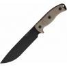 Couteau Ontario RAT-7 Lame Acier 1095 Carbone Manche Micarta Etui Nylon Made USA ON8604 - Livraison Gratuite