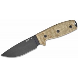 Couteau Ontario RAT-3 Lame Drop Point Acier 1075 Carbon Manche Micarta Etui Nylon USA ON8630 - Livraison Gratuite