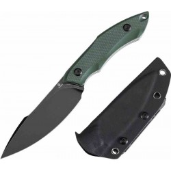 Couteau Tenable Luccio Green Lame Harpon Acier Sandvik 14C28N Manche G-10 Etui Kydex G007A1 - Livraison Gratuite