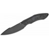 Couteau Tenable Luccio Black Lame Harpon Acier Sandvik 14C28N Manche G-10 Etui Kydex G007A2 - Livraison Gratuite