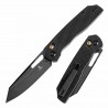 Couteau Tenable Shard Black Reverse Tanto Acier 14C28N Manche G10 Crossbar Lock T1006V1 - Livraison Gratuite