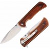 Couteau Elk Ridge Linerlock A/O Lame Drop Point Acier 3Cr13 Manche Bronze Alu/Bois Clip ERA2003BZ - Livraison Gratuite