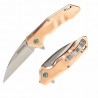 Couteau Rough Rider Copper Lame Wharncliffe Acier D2 Manche Cuivre Linerlock RR2238 - Livraison Gratuite