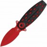 Couteau QSP Beetle Red Lame Acier 14C28N Spear Point Manche G-10 Noir IKBS Linerlock QS162D - Livraison Gratuite