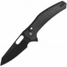 Couteau QSP Emu Glyde Lock Lame Wharncliffe Blk Acier 14C28N Manche Micarta Black IKBS QS164A2 - Livraison Gratuite