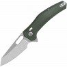 Couteau QSP Emu Glyde Lock Lame Wharncliffe Sw Acier 14C28N Manche Micarta Green IKBS QS164B1 - Livraison Gratuite