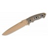 Couteau Hogue EX-F01 Lame Drop Point Acier A2 Manche G-10 Tan Etui Nylon Made USA HO35153 - Livraison Gratuite