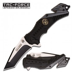 Couteau Tactical Tac-Force Military Sniper Tanto Rescue Survival Linerlock Spring Assisted Knife TF640SN - Livraison Gratuite