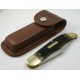 Couteau Schrade Old Timer Mustang Acier Carbone + Etui Cuir SCH125OT - Livraison Gratuite